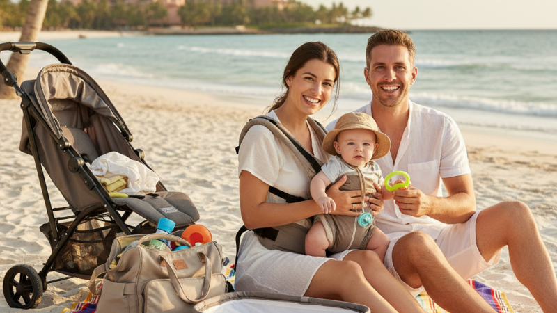 Vacances famille : partir sereinement avec un bébé
